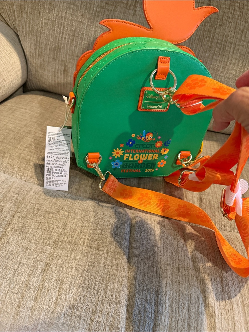 Disney’s EPCOT Flower & Garden Orange Bird Crossbody Bag 2026 - Picture 3 of 13
